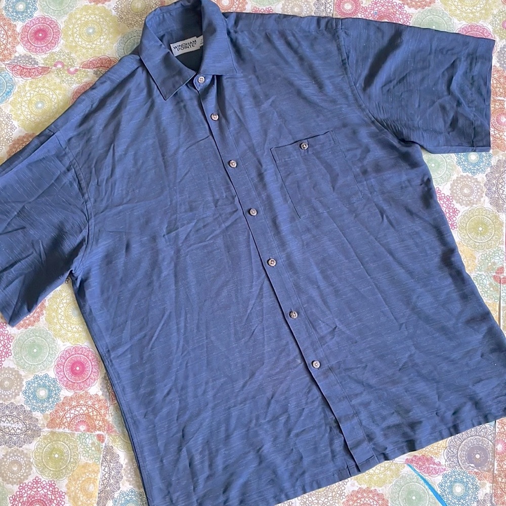 Windham Pointe Short Sleeved Button Down Men”s Shirt